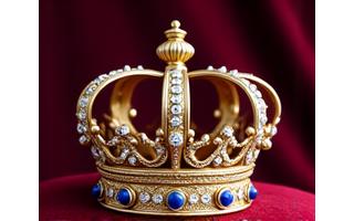 Golden crown with royal jewels