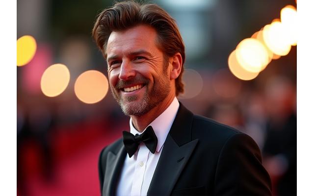 Acclaimed actor Liam Vance on the red carpet